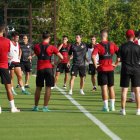 Entrenamiento del Almería en Marbella.