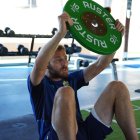 Makaridze en el gimnasio del stage de Marbella.