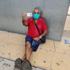 Antonio Navarro ha llegado a las 7:15 horas al Estadio de los Juegos Mediterráneos.