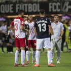 Rubi con sus jugadores.