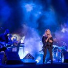 Bonnie Tayler durante su actuación en el Recinto de Conciertos del  Ferial en la  última cita del especial porganizado para  el mes de agosto