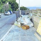 Restos de una plantación de marihuana en El Puche.