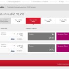 Los dos vuelos programados para mañana, día 3 de noviembre.