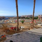 Obras en la entrada de los hospitales