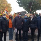 Representantes del campo almeriense y de la Junta en la reivindicación en Madrid.