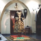 La túnica de la Esperanza, expuesta en San Ildefonso.