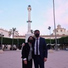 Marta Bosquet y Juan Marín, en Almería.