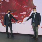El presidente de la Diputación de Almería, Javier A. García, y el diputado de Turismo, Fernando Giménez.