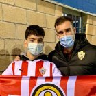 Jaime y Fernando después del partido de Copa en Urritxe.