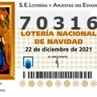 70316, el segundo quinto premio en salir del Sorteo de Navidad 2021.