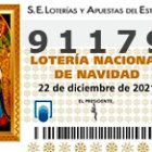 El número premiado con un cuarto premio.