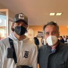 La foto que ha subido Juanjo Segura con Darwin Núñez en el descanso del Almería-Cartagena.