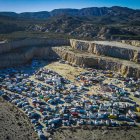 Imagen de la \'rave\' de Sorbas desde un dron. (Juan F. González)
