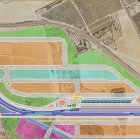 Plano esquemático de la futura Plataforma Logística sobre 52 hectáreas.