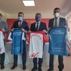 La rueda de prensa se ha celebrado en el palco del Mediterráneo.