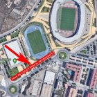 El nuevo lugar de concentración para los aficionados.