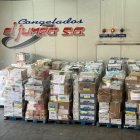 Una parte de la carga enviada desde Almería a Ucrania.