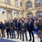 Foto de familia tras la inauguración de la jornada.