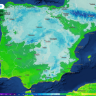 Mapa de las heladas que se registrarán a partir del sábado que viene