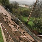 Uno de los desprendimientos en el municipio seronense.
