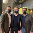 Desde la izquierda, Moreno, Feijóo y García.