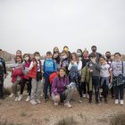 Los alumnos del CEIP Reyes Católicos en una de las rutas organizadas por la Asociación Salvar al Salar de los Canos.