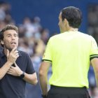 Rubi en El Toralín asistía a la derrota del Almería.