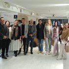 El grupo de empresas que se reunieron en el Cosentino City de Barcelona