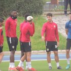 Bromas antes del entrenamiento.