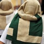 La hermandad necesita 16 personas para cargar sus dos pasos.