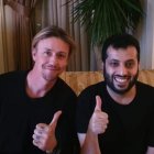 Guti y Turki Al-Sheikh en Palacio antes de firmar por el Almería.