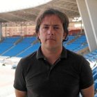 Andrés Fernández en su etapa del Almería con el Mediterráneo al fondo.