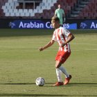 Fran Villalba en el Almería-Sporting de la pasada temporada.