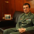 El coronel Montero en su despacho de la Comandancia