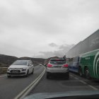 Retenciones en la A-7 este miércoles al mediodía.