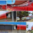 El color rojo y blanco se impone en el remodelado Mediterráneo.