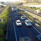Los coches han sufrido grades daños en el frontal, y aún no se conoce si se han producido heridos.