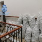 Registros de la Policía Nacional en el interior del bloque