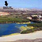 Ubicación original de la Estación, en la Media Legua, cuando fue proyectada en 2011.