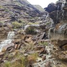 Imagen de las cataratas generadas en el Desierto de Tabernas.