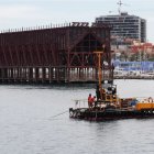 Sondeos que se realizaron para la futura ampliación del Muelle de Levante