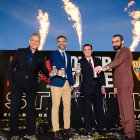 Acto de presentación en el nuevo Estadio de los Juegos Mediterráneos.