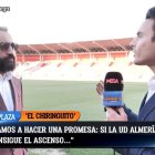 Mohamed El Assy, director general y consejero delegado del Almería cob Diego Plaza.