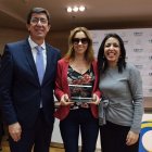 Juan Marín, Mercedes López y Marta Bosquet.