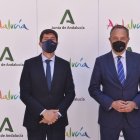 Juan Marín, a la izquierda, junto a Vicente García Egea.