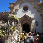 Salida de la carreta del Rocío en 2019, la última antes de la pandemia.