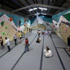 Vista de la nave de escalada de Climbbox el día de su inauguración.