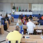 El alcalde de El Ejido dando la bienvenida a los asistentes.