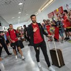 Lazo este lunes en el aeropuerto de Almería.