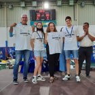 Ismael Torres con el equipo local Mascaranas Bots.